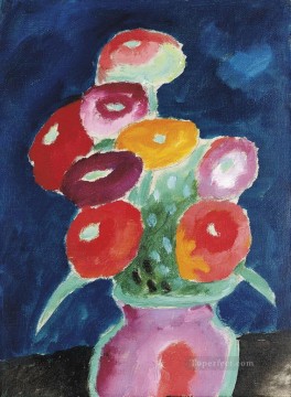 blumen in einer vase 1918 Alexej von Jawlensky Oil Paintings